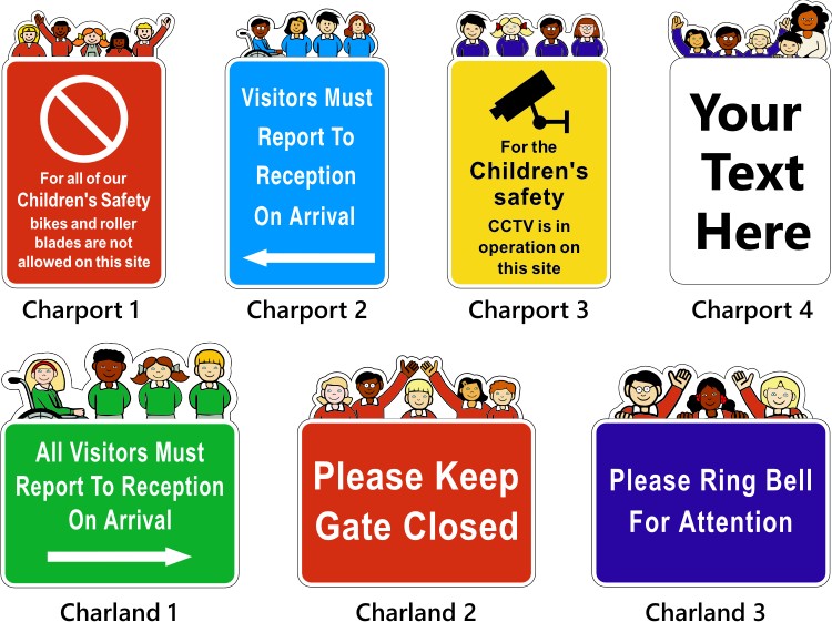character school notice signs